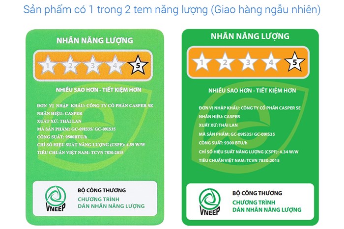 Điều Hòa Casper Inverter 9000 BTU 1 Chiều GC-09IS35 Giá Tốt